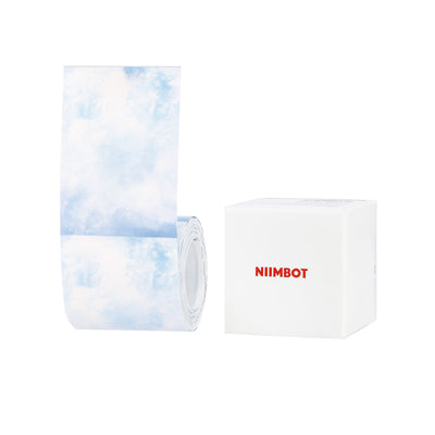 NB689 - NIIMBOT - B1 / B21 / B3S / B4 - 50X70MM - 115 BLUE TEXT STATIONARY PATTERN LABELS