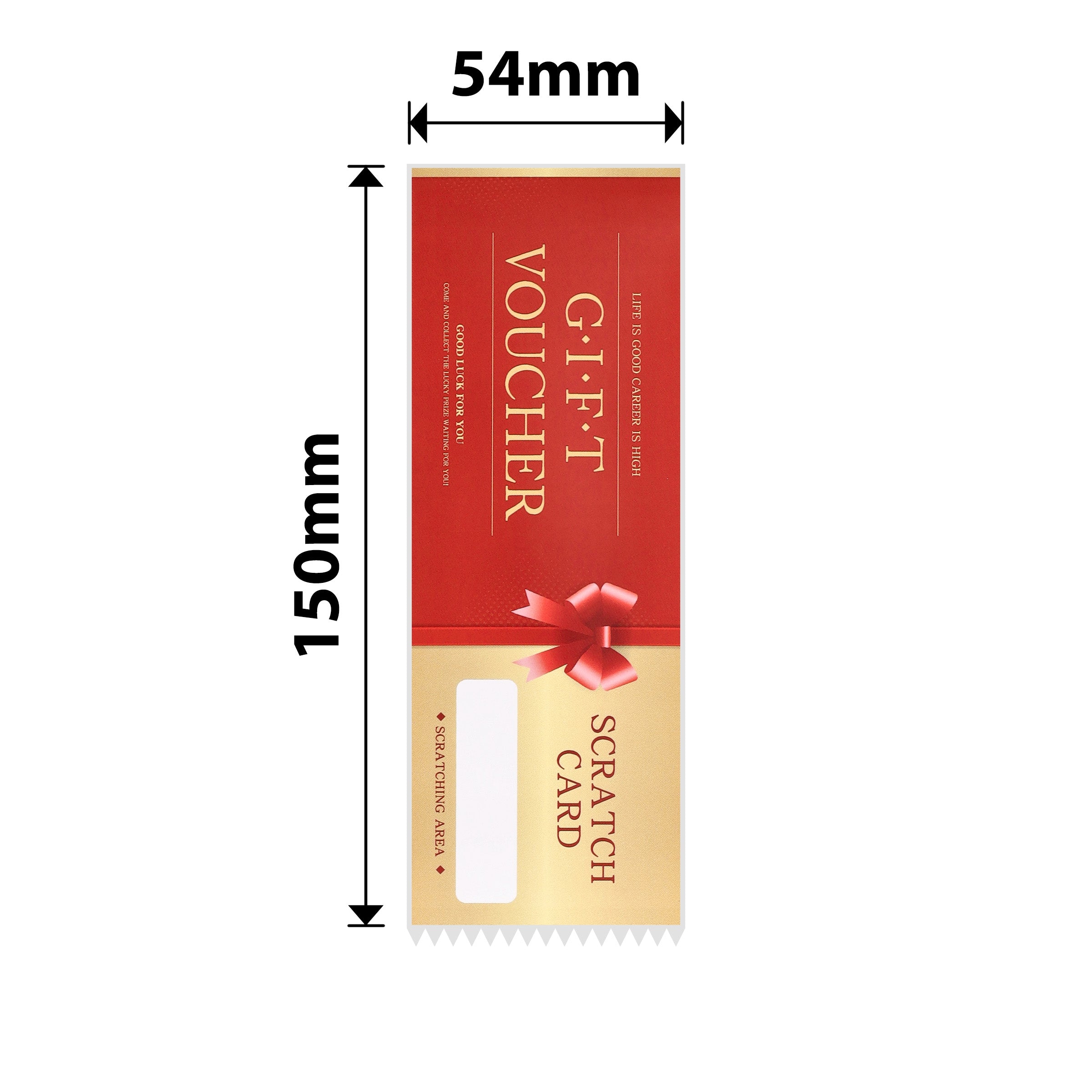 NB691 - NIIMBOT - B1 / B21 / B3S / B4 - 54X150MM - 45 LUCKY SCRATCH CARDS LABELS