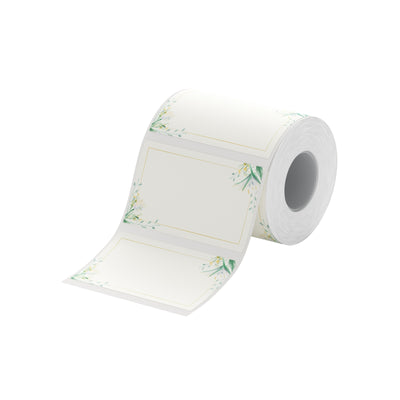 NIIMBOT-Gamme B-50 x 30 mm-Papier uni à fleurs-230 étiquettes
