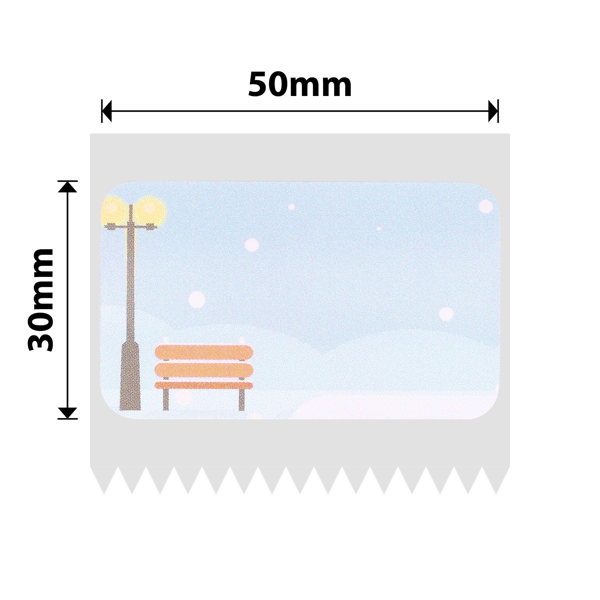 NB704 - NIIMBOT - B1 / B21 / B3S / B4 - 50X30MM - 230 WINTER SCENE LABELS