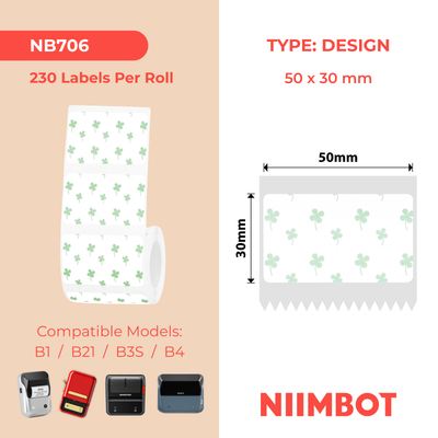 NB706 - NIIMBOT - B1 / B21 / B3S / B4 - 50X30MM - 230 SUMMER 010 LABELS