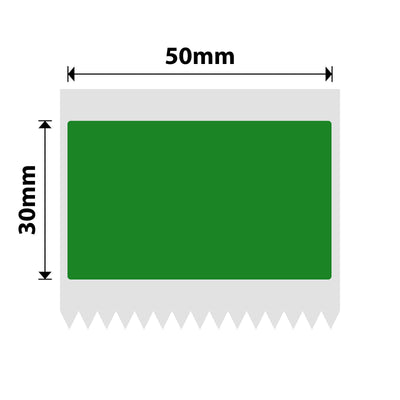 NB707 - NIIMBOT - B1 / B21 / B3S / B4 - 50X30MM - 230 DARK GREEN LABELS