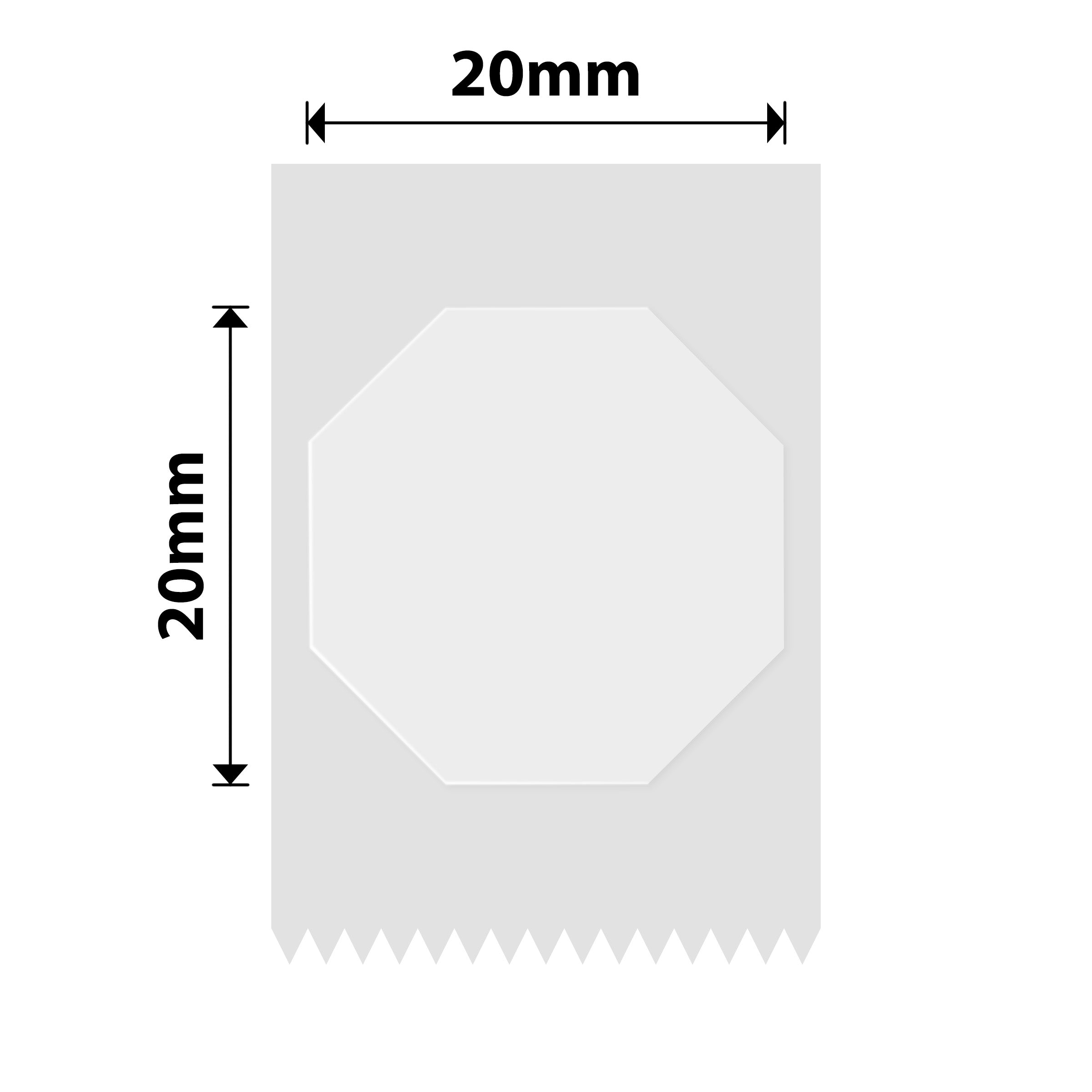 NB708 - NIIMBOT - B1 / B21 / B3S / B4 - 20X20MM - 315 TRANSPARENT LABELS