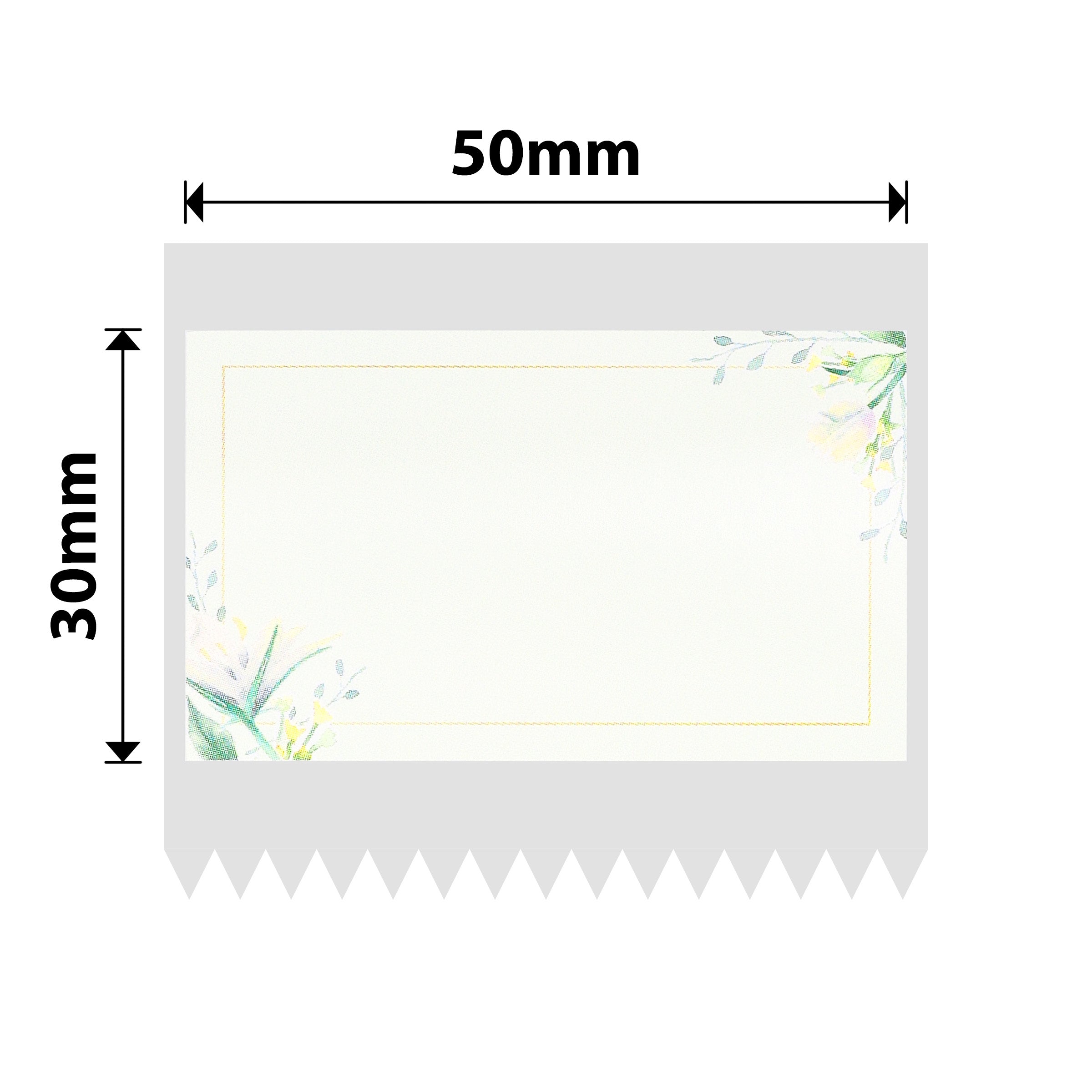 NB710 - NIIMBOT - B1 / B21 / B3S / B4 - 50X30MM - 230 PLAIN FLORAL PRINT LABELS