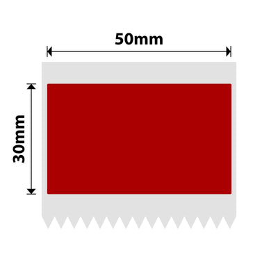 NB714 - NIIMBOT - B1 / B21 / B3S / B4 - 50X30MM - 230 RED LABELS