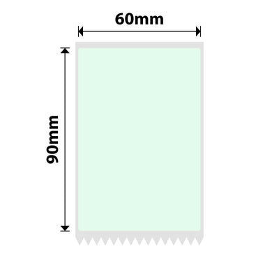 NB726 - NIIMBOT - K2 / K3 ONLY - 60*90MM - 340 LIGHT GREEN LABELS