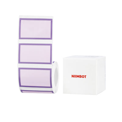 NB731 - NIIMBOT - B1 / B21 / B3S / B4 - 50X30MM - 230 PURPLE BORDER LABELS