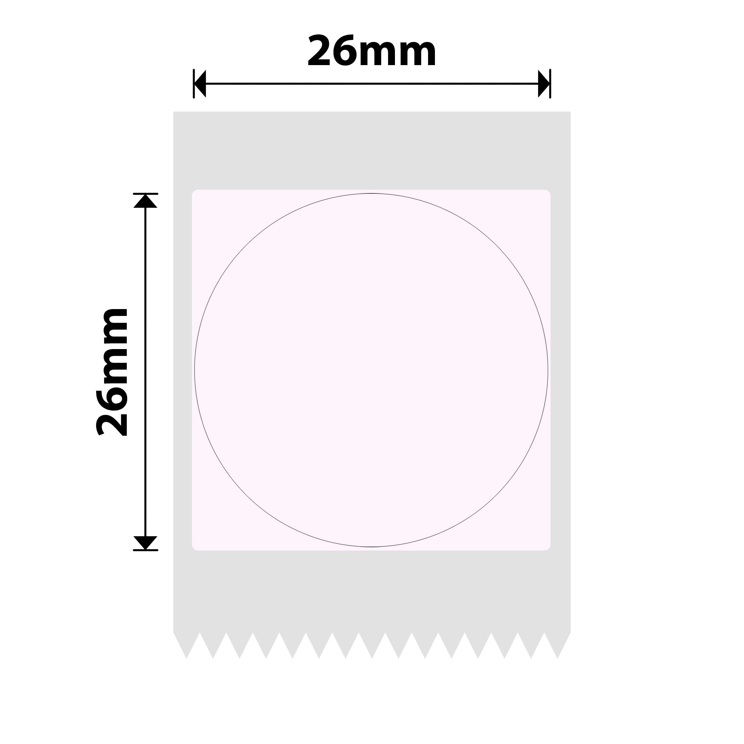 NB732 - NIIMBOT - B1 / B21 / B3S / B4 - 26X26MM - 260 UNICONE LABELS