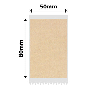 NB830 - NIIMBOT - B1_PRO / B21_PRO ONLY - 50X80MM - 95 KRAFT - DUAL COLOUR - RED & BLACK TEXT LABELS