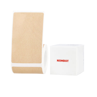 NB830 - NIIMBOT - B1_PRO / B21_PRO ONLY - 50X80MM - 95 KRAFT - DUAL COLOUR - RED & BLACK TEXT LABELS