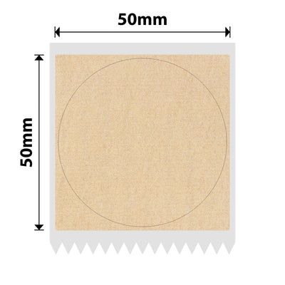 NB737 - NIIMBOT - K2 / K3 - 50X50MM - 600 KRAFT ROUND LABELS