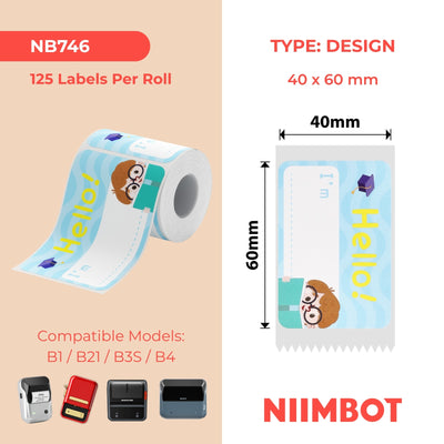 NIIMBOT-Gamme B-40x60mm-Future Star-125 étiquettes