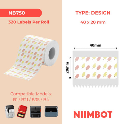 NIIMBOT - Gamma B - 40x20mm - Estate 003 - 320 etichette