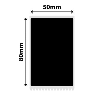 NB769 - NIIMBOT - M2 / M3 - 50X80MM - 90 BLACK LABELS
