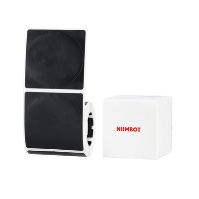 NB770 - NIIMBOT - M2 / M3 - 50X50MM - 140 MATTE BLACK ROUND LABELS