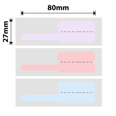 NIIMBOT - B Range - 27x80mm - White Cable - 95 Labels - CN