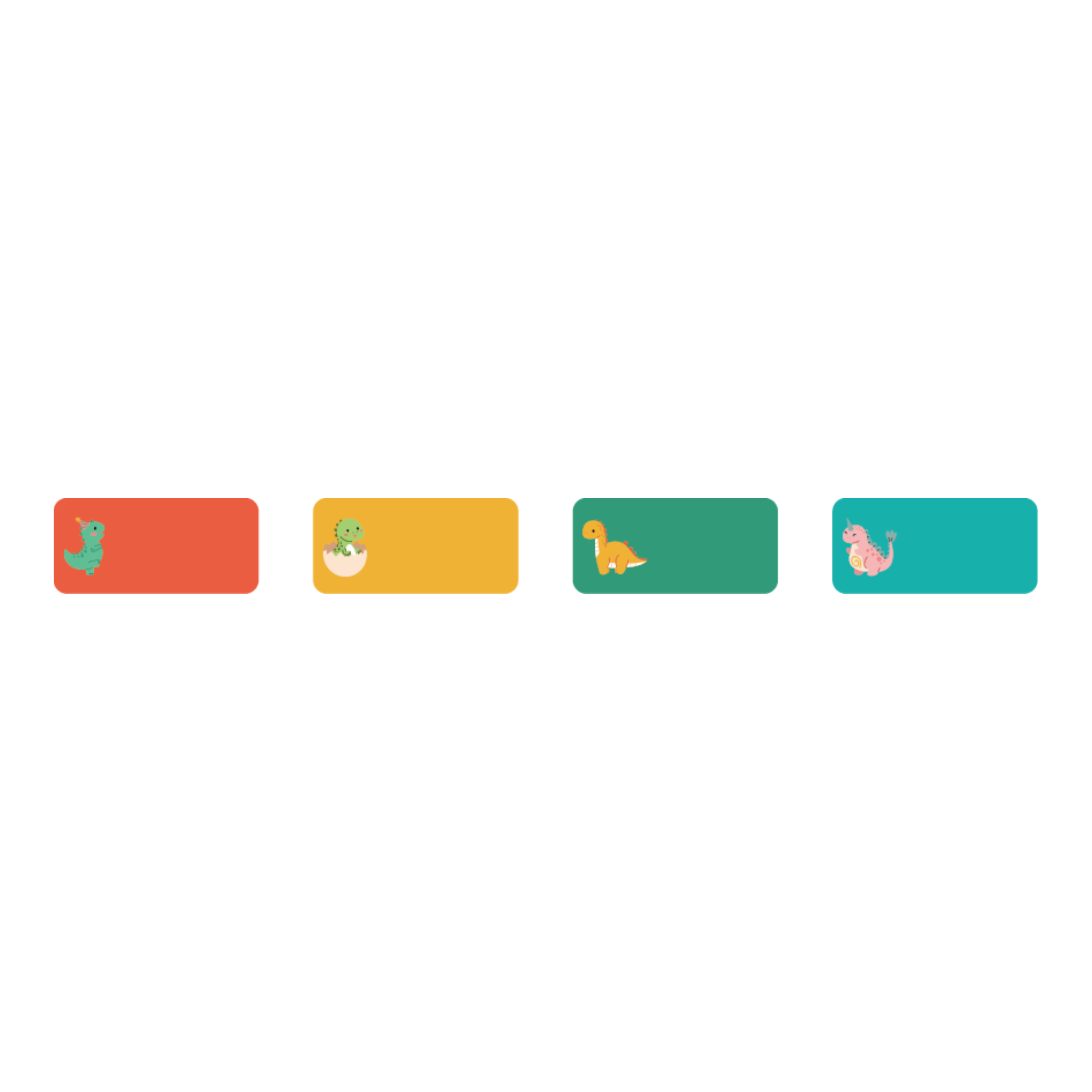NB793 - NIIMBOT - B18 / N1 - 14X30MM - 195 DINO LAND PATTERNS LABELS