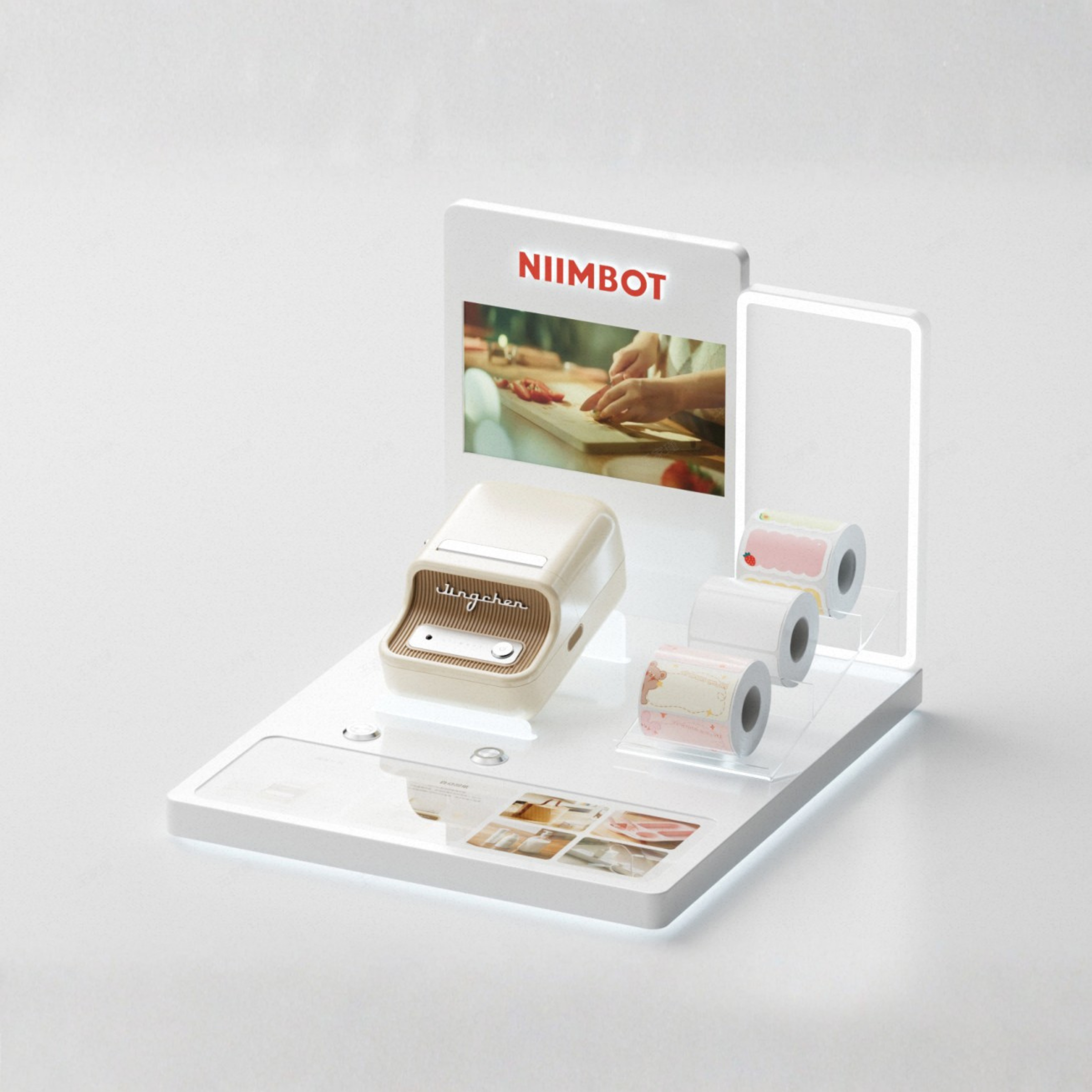 NB804 - NIIMBOT - MAIN 1 JINGCHEN BOOTH LCD DISPLAY STAND - 1 TIER