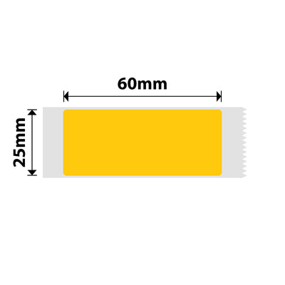 NIIMBOT-D101 uniquement-25 x 60 mm-Jaune-110 étiquettes