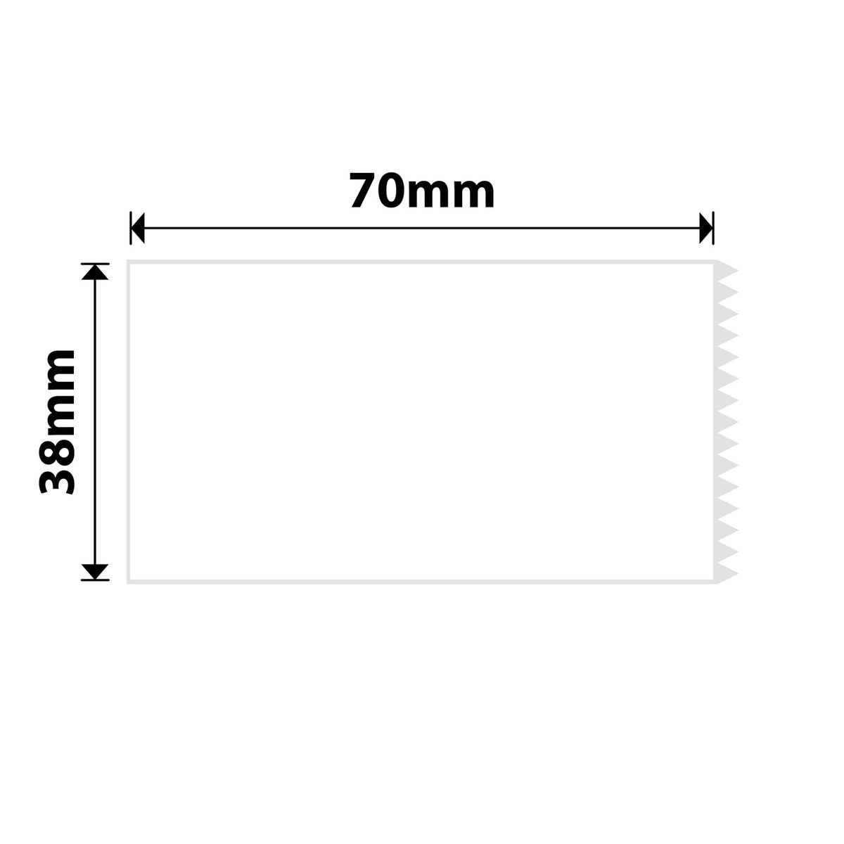 NIIMBOT - B Pro Range - 38x70mm - White - Dual Colour - Red & Black Text - 115 Labels