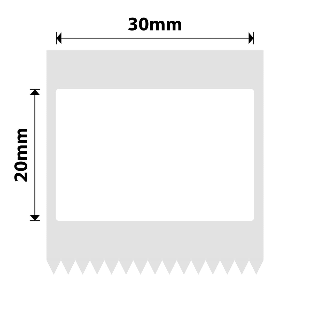 NIIMBOT - B Pro Range - 30x20mm - White - Dual Colour - Red & Black Text - 315 Labels
