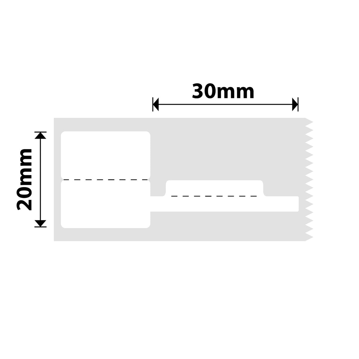 NIIMBOT-M Gamme-20x20+30mm-Bijouterie blanche-345 étiquettes