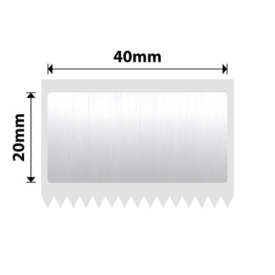 NIIMBOT - M Gamma - 40x20mm - Argento spazzolato - 260 etichette