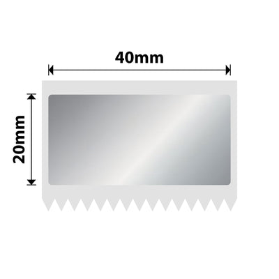 NIIMBOT - M Range - 40x20mm - Matte Silver - 325 Labels