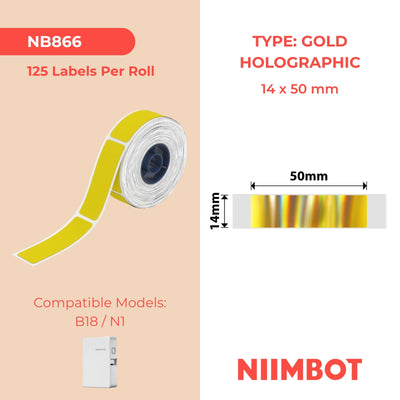 NIIMBOT-N1-14x50mm-Hologramme-G-125 Étiquettes