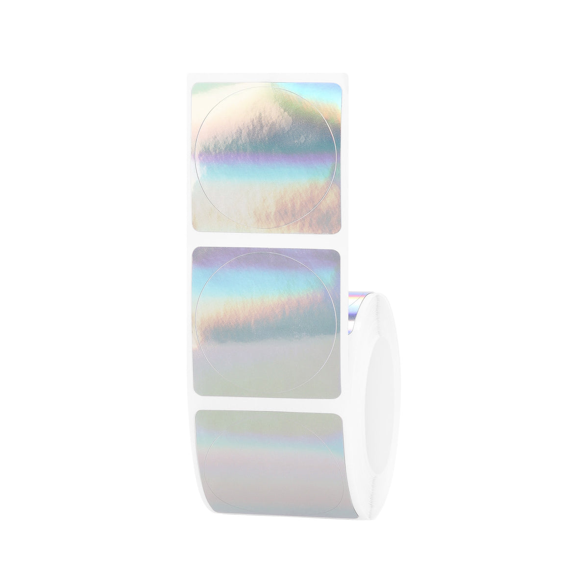 NIIMBOT-M Gamme-32x32mm-Étiquettes rondes holographiques laser argentées-225 étiquettes
