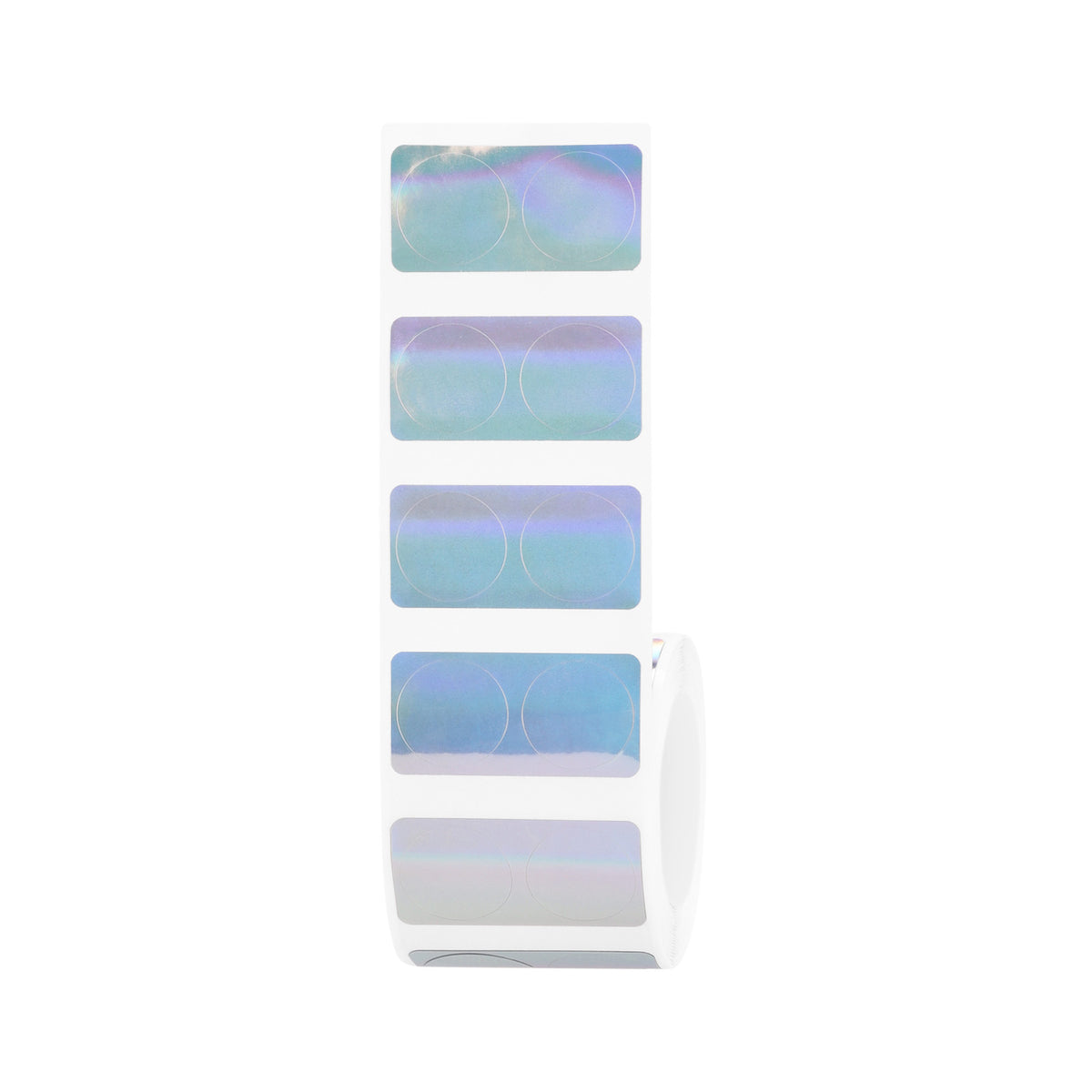 NIIMBOT-M Gamme-34 x 17 mm-Étiquettes holographiques laser argentées à double rangée-345 étiquettes