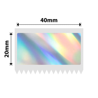 NIIMBOT - M Range - 40x20mm - Silver Laser Holographic - 345 Labels