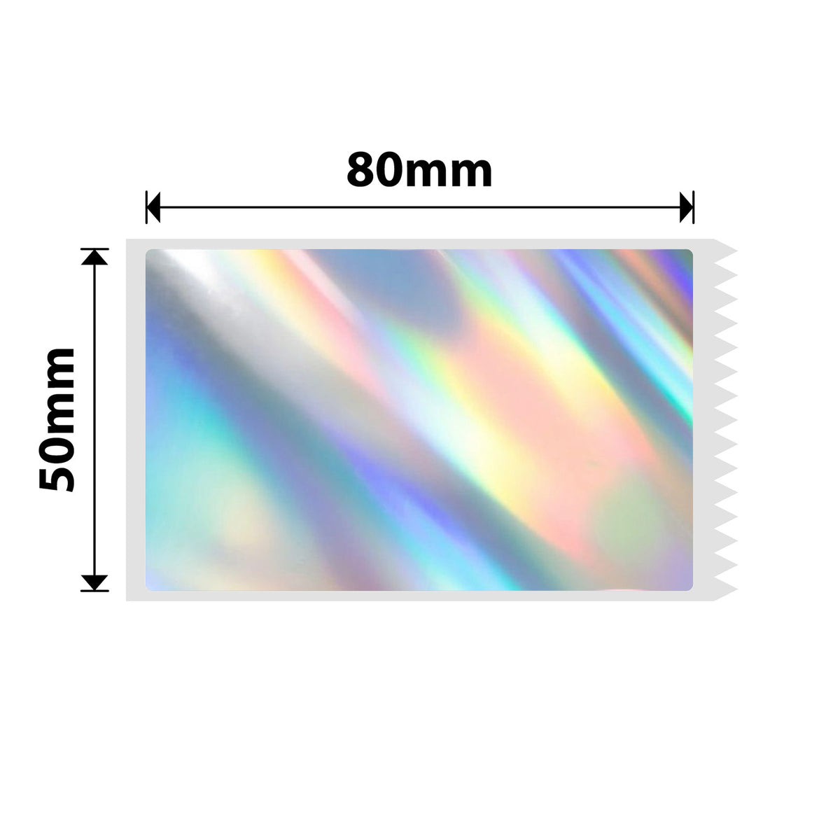 NIIMBOT-M Gamme-50 x 80 mm-Laser holographique argenté-95 étiquettes