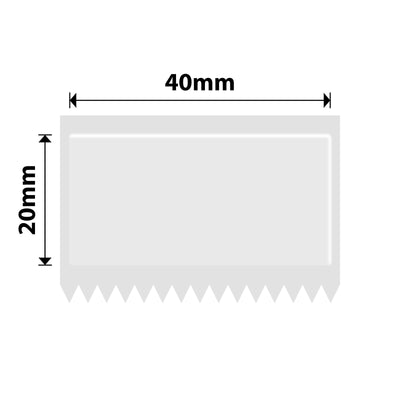 NIIMBOT-M Gamme-40 x 20 mm-Transparent-325 étiquettes