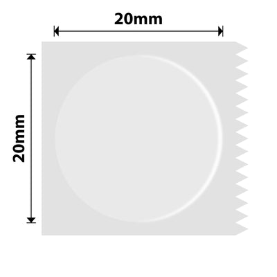 NIIMBOT - M Etichette rotonde trasparenti - 20x20 mm - 325 pezzi
