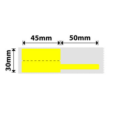 NIIMBOT -M Gamme-30 x 45 + 50 mm-Câble jaune-65 étiquettes