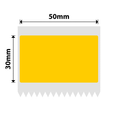 NIIMBOT-Gamme B-50 x 30 mm-Orange-230 étiquettes