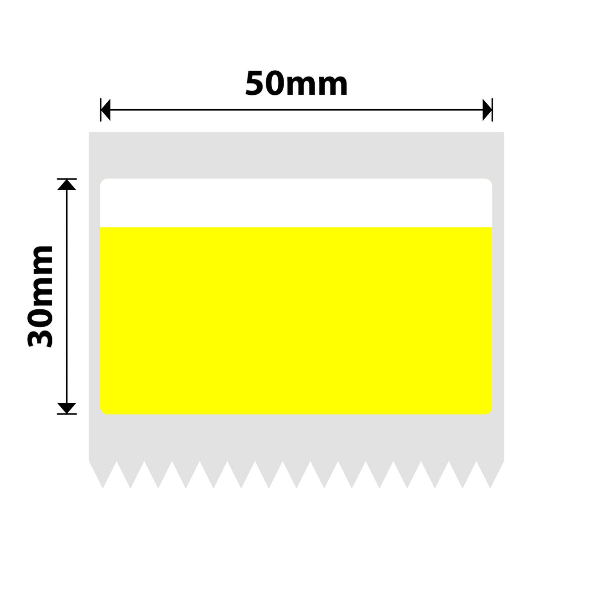 NIIMBOT-Gamme B-50 x 30 mm-Jaune givré / Blanc-230 étiquettes