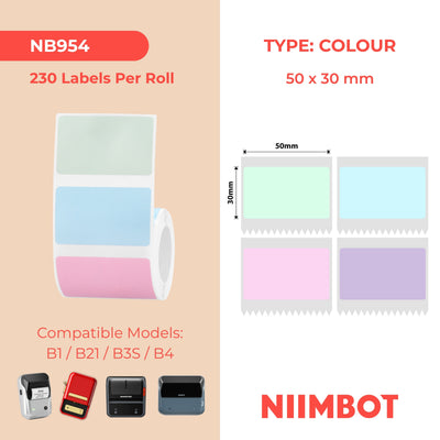 NIIMBOT - Gamma B - 50x30mm - Macaron - 230 Etichette