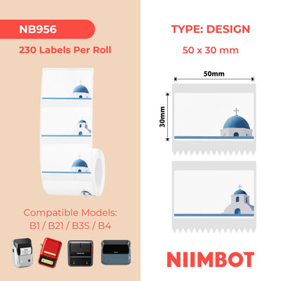 NIIMBOT-Gamme B-50x30mm-Santo-230 étiquettes