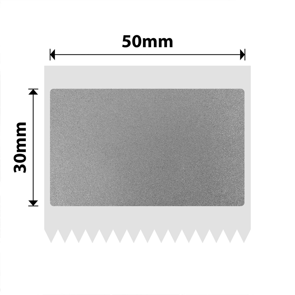 NIIMBOT - Serie B - 50x30mm - Argento glitterato trasparente - 230 etichette