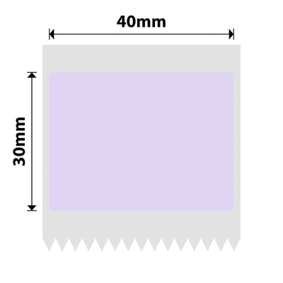NIIMBOT-Gamme B-40 x 30 mm-Violet-230 étiquettes