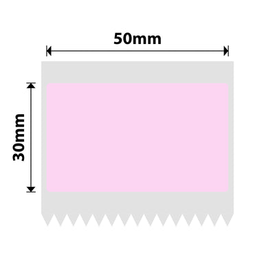 NIIMBOT-Gamme B-50 x 30 mm-Rose clair-230 étiquettes