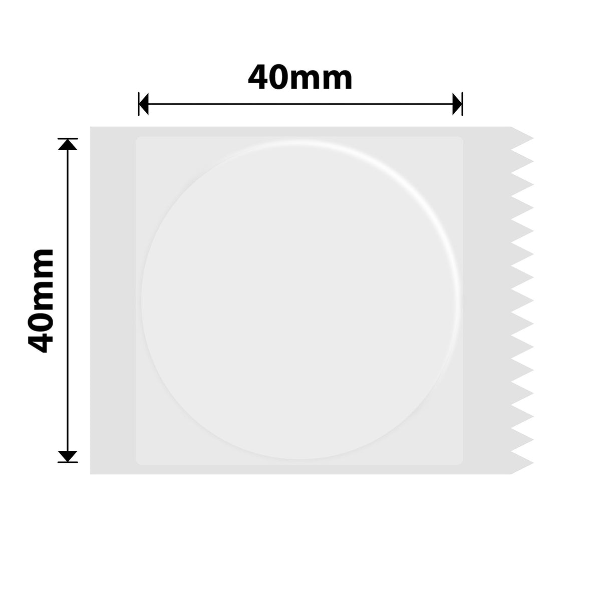 NIIMBOT - B Range - 40x40mm - Transparent - 180 Labels