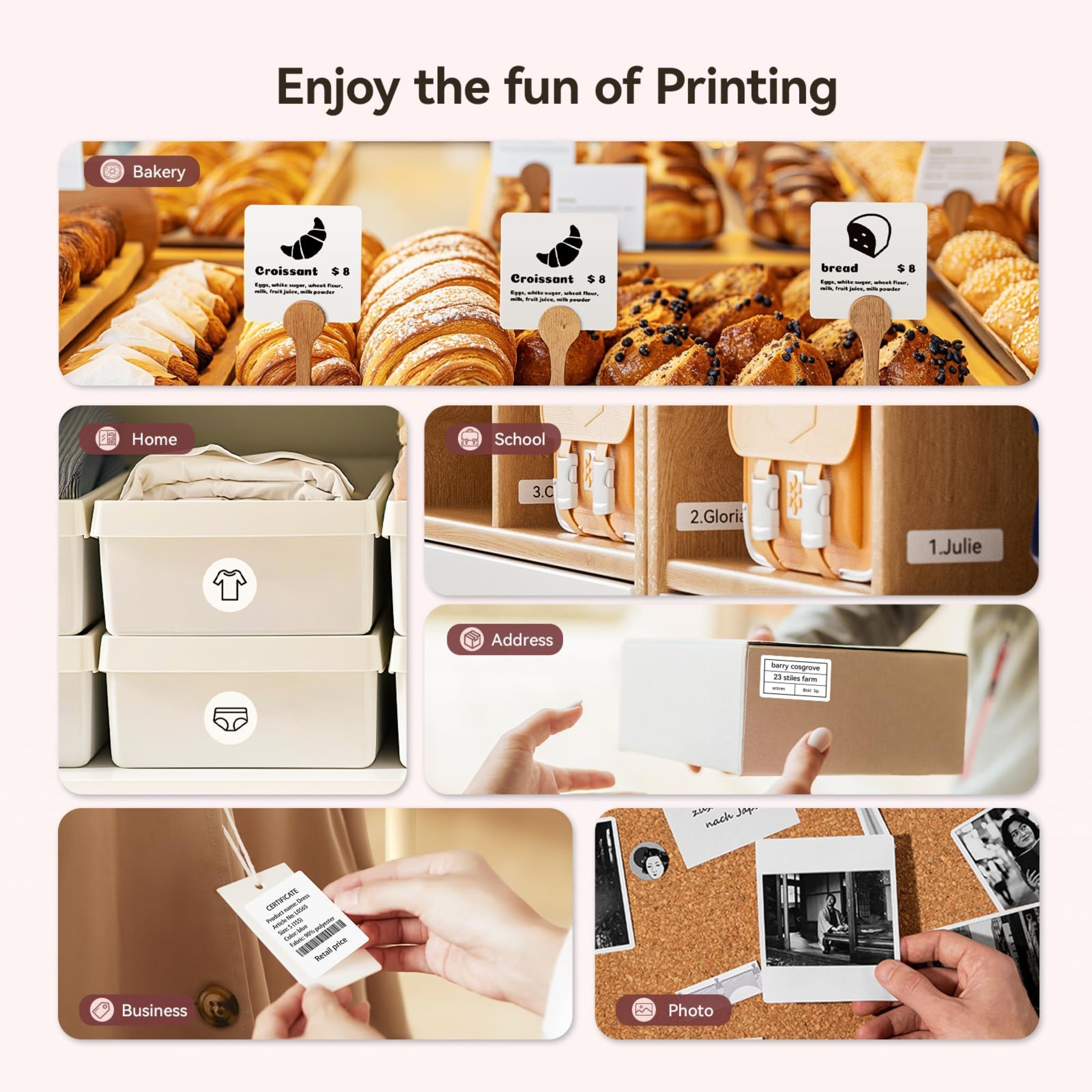 NB109 - NIIMBOT - B21S - PORTABLE THERMAL LABEL BLUETOOTH PRINTER INCL FREE LABEL (50X30MM)