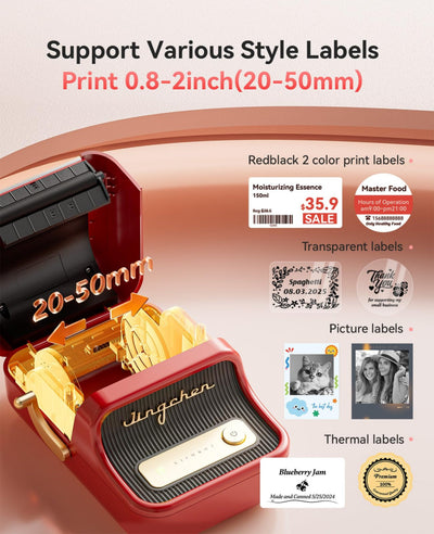 NB607 - NIIMBOT - B21_PRO - 300DPI - PORTABLE THERMAL LABEL BLUETOOTH PRINTER INCL FREE LABEL ROLL (50X30MM)