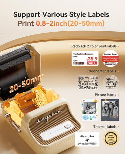 NB607 - NIIMBOT - B21_PRO - 300DPI - PORTABLE THERMAL LABEL BLUETOOTH PRINTER INCL FREE LABEL ROLL (50X30MM)