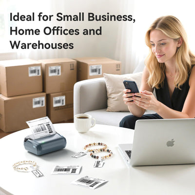 NB609 - NIIMBOT - B4 - BLUETOOTH PORTABLE SHIPPING THERMAL LABEL PRINTER WITH FREE ROLL