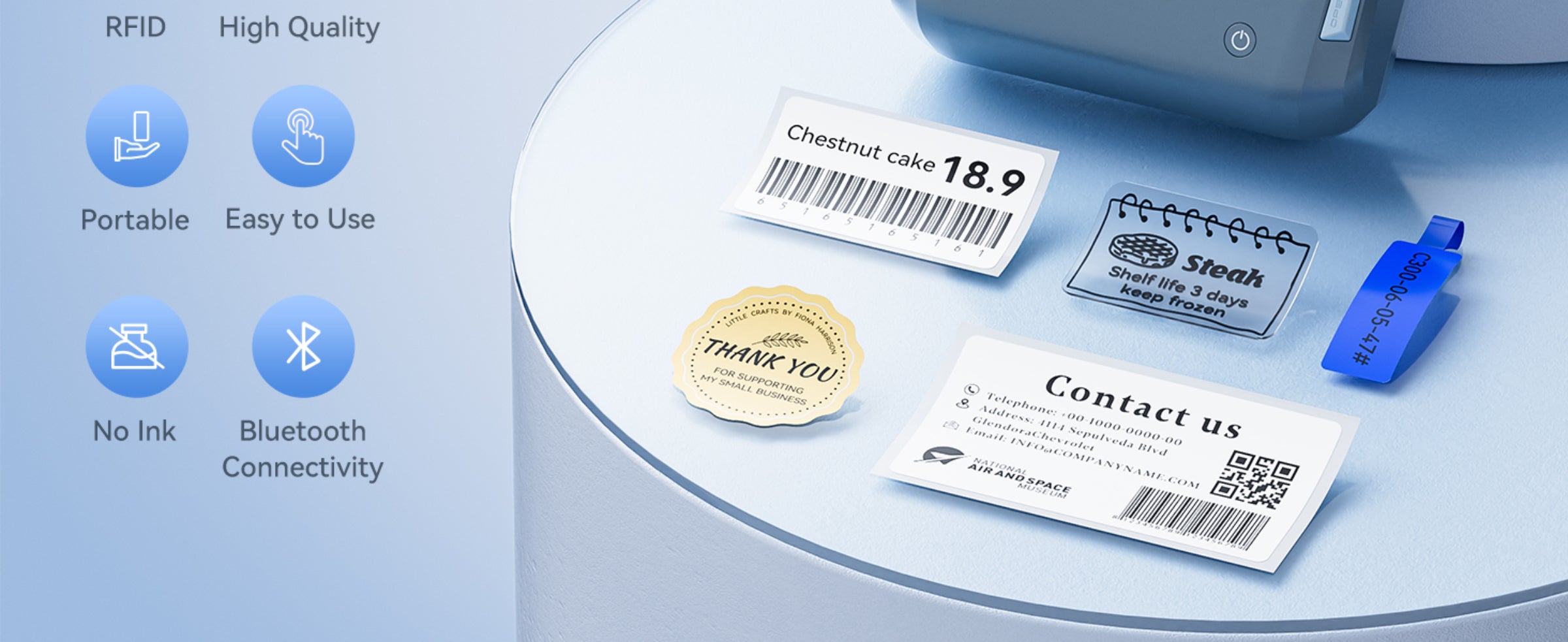 NB609 - NIIMBOT - B4 - BLUETOOTH PORTABLE SHIPPING THERMAL LABEL PRINTER WITH FREE ROLL