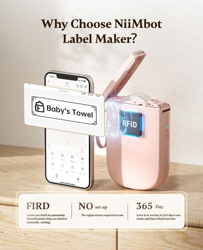 NB525 - NIIMBOT - D11_H - 300DPI - PORTABLE BLUETOOTH LABEL PRINTER INC FREE LABEL ROLL